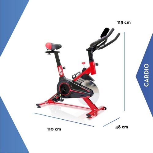 Bicicleta Fuxion Sports Spinning 6 kg Fija Rojo