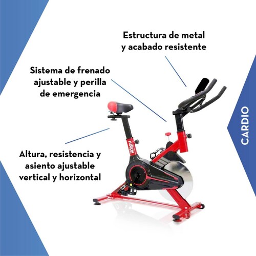 Bicicleta Fuxion Sports Spinning 6 kg Fija Rojo