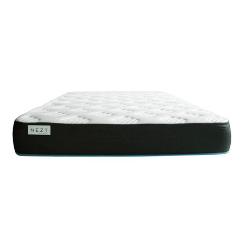 Colchón Queen Element Semi Firme Hipoalergénico| Hd Foam Blanco con Gris