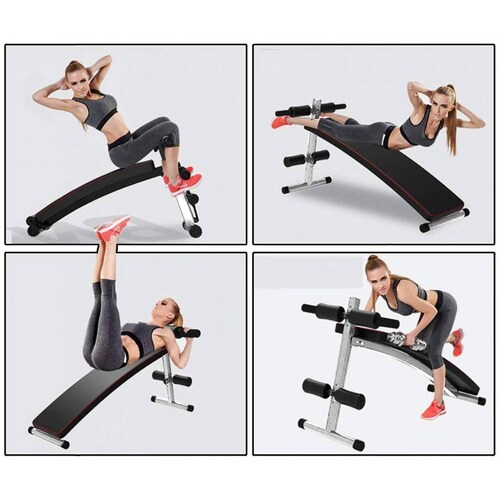Banca Para Abdominales 5 inclinaciones Negro/Rojo