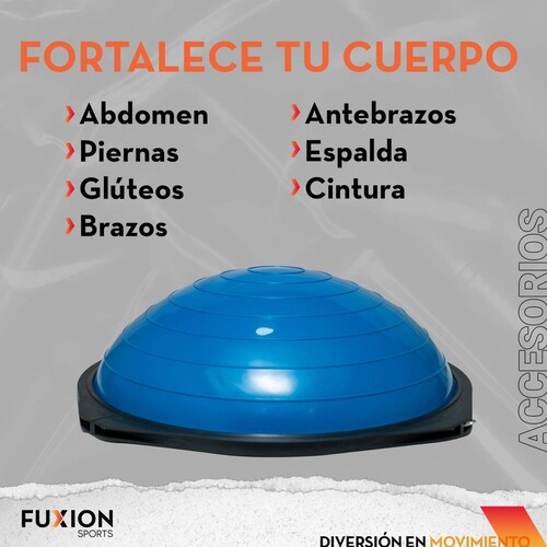 Pelota Equilibrio De 60 Cm Bosu  Azul