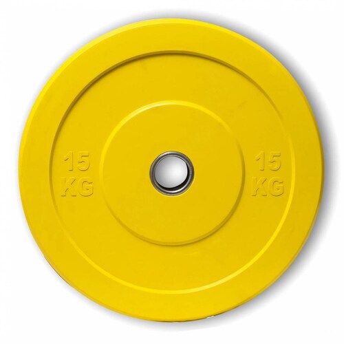 Disco Olimpico De Color Con Recubrimiento 15 Kg