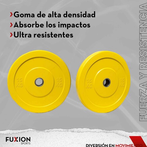 Disco Olimpico De Color Con Recubrimiento 15 Kg