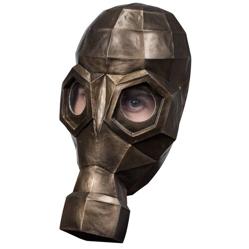 Máscara De Gas Low Poly Gas Mask Disfraz Cosplay Apocalipsis