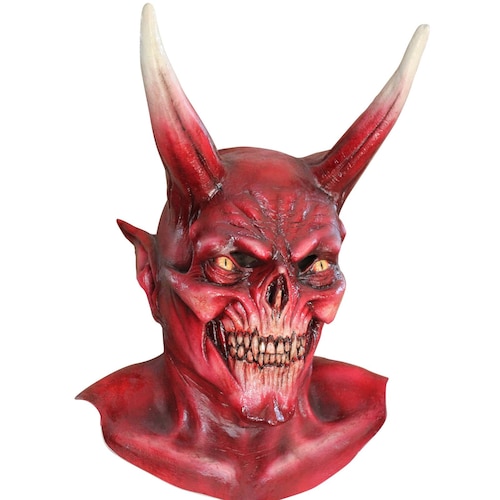Máscara De Diablo The Red Devil Ghoulish Productions Demonio Disfraz Halloween