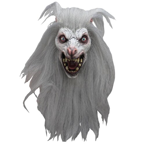 Máscara De Hombre Lobo White Moon Halloween Disfraz Ghoulish Productions