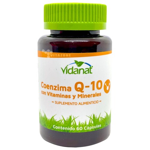 Coenzima Q-10 Vitaminas y Minerales 60 cápsulas Vidanat 