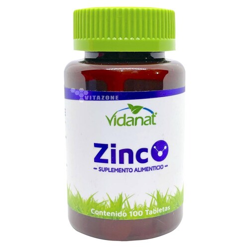 Zinc 100 Tabletas Vidanat. 