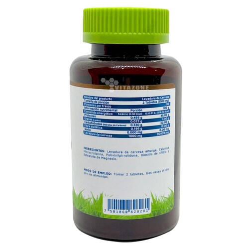 Levadura De Cerveza 500 Mg 180 Tabletas Vidanat. 