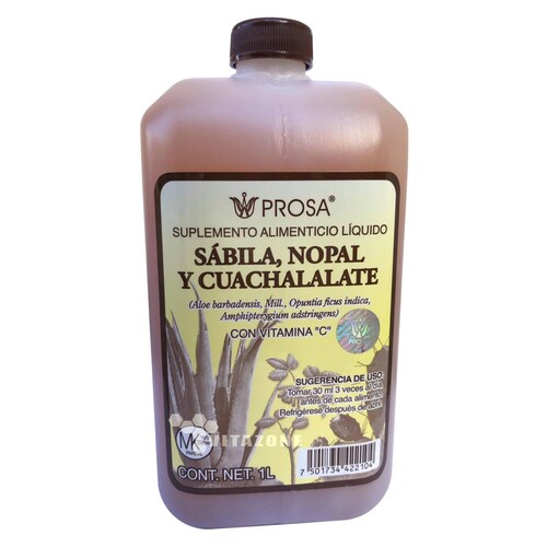 Sábila, Nopal y Cuachalalate 1 Lt Prosa 