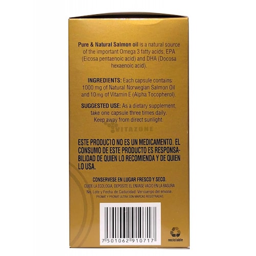 Omega 3 Plus de Salmón 90 cápsulas Pronat 
