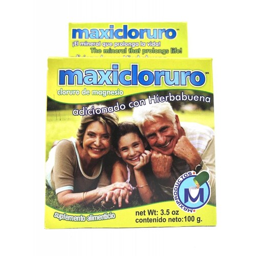 Cloruro De Magnesio polvo Hierbabuena 100 grs Maxicloruro 