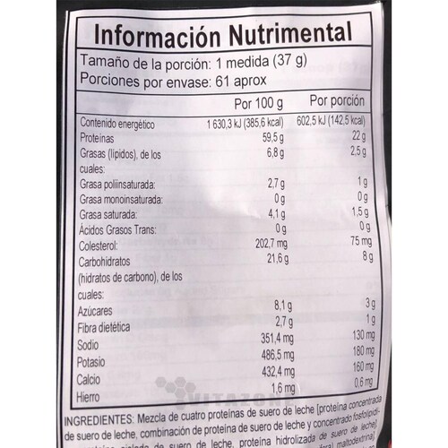 Proteína Mutant Whey 5 Lbs Sabor Chocolate Mutant. 