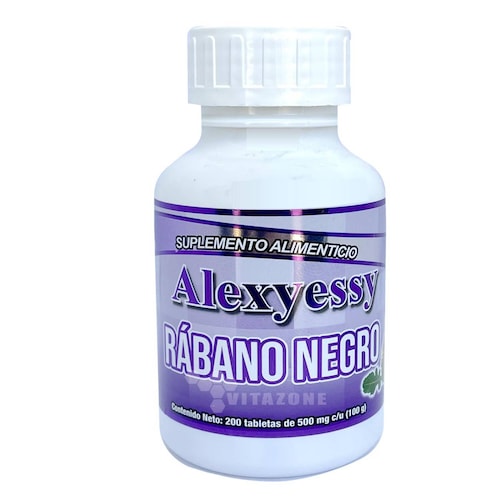 Rábano Negro 200 tabletas Alexyessy 