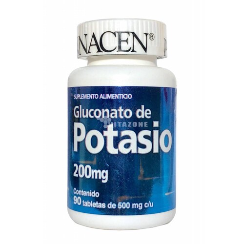 Gluconato De Potasio 90 Tabs 200 mg Pronacen. 