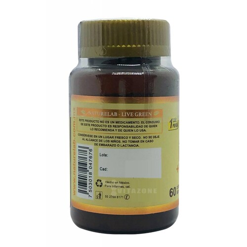 Ácido Fólico con Vitamina E 60 cápsulas de 500 mg Naturelab. 