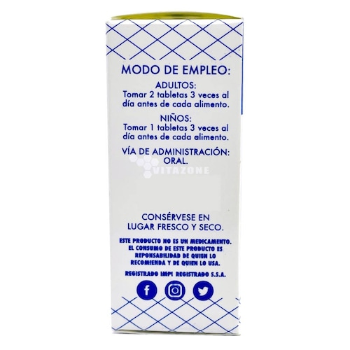 Hiel de Toro Vitaminada 30 tabletas 