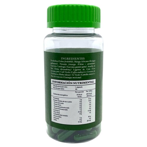 SIIN FATT Mango Africano Cetonas Tejocote 30 caps Tía Silvia 
