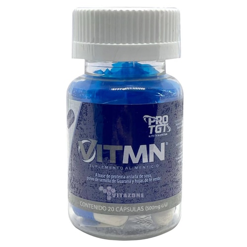 VITMEN (energizante) 20 cápsulas de 500 mg PROTGT. 