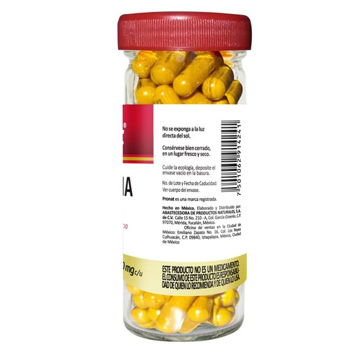 Curcuma 60 cápsulas Turmeric 750 mg Pronat 