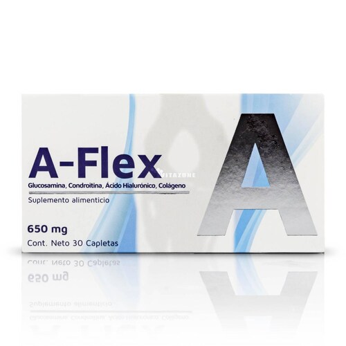 Glucosamina Condroitina Colageno 30 capletas A-Flex Ypenza 