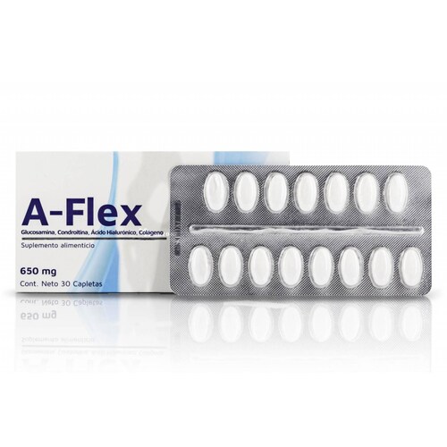 Glucosamina Condroitina Colageno 30 capletas A-Flex Ypenza 