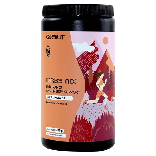 Carbs Mix Dextrosa Fructosa Electrolitos 700 g Limon Quenut 