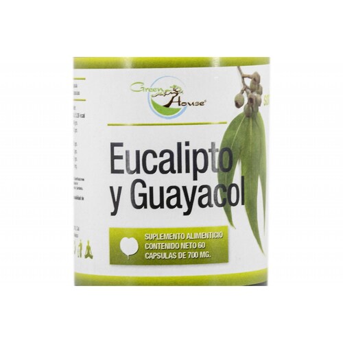 Eucalipto Y Guayacol 60 Cápsulas Green House. 