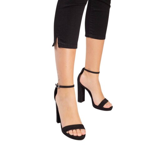 Pantalon capri de mezclilla negro 5206b 