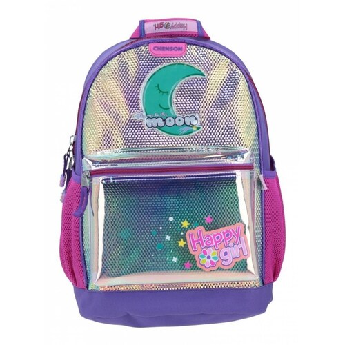 Mochila Grande Chenson The Moon Happy Girl Iridiscente 