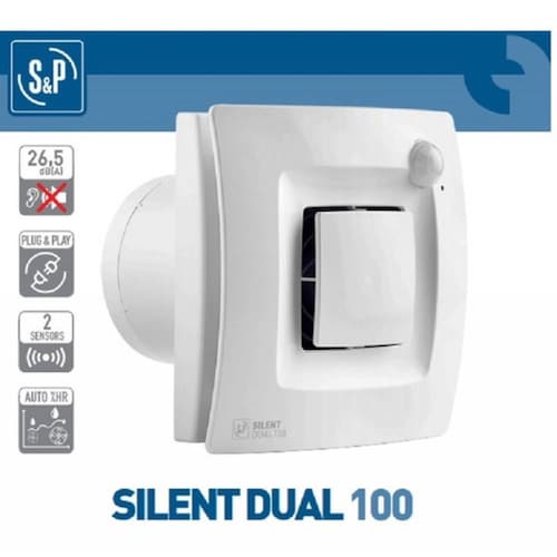 Extractor Para Baño Inteligente Silent Dual 100 Soler&palau
