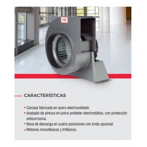 Extractor Centrífugo De Aire Para Ducto S&p  Ceb-800 1/20 Hp.