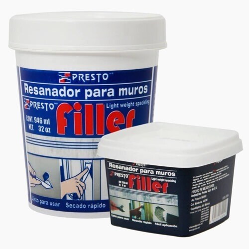 Resanador Muros Presto Filler 946ml Secado Rápido