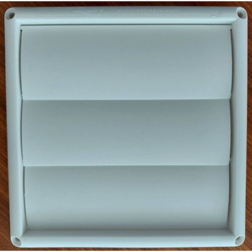 Rejilla Persiana 3 Aletas Para Ducto 5 Pulgadas Blanco