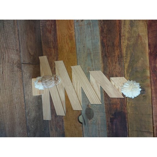 2pzas Arbol Navidad Madera Reciclada Chico 27x40cm P decorar