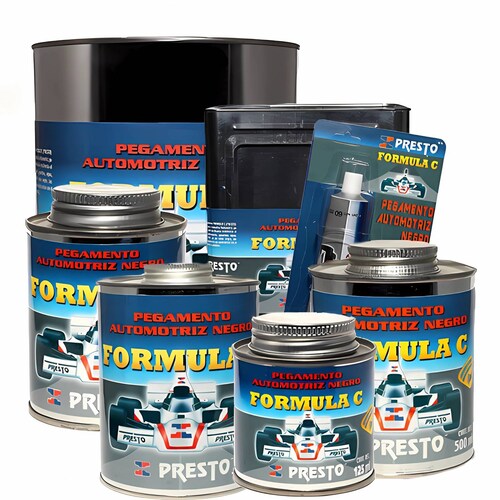 Pegamento Formula C Empaques Hules Metal Color Negro500ml