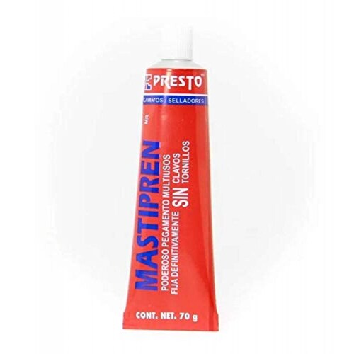 Pegamento Multiuso Presto Sin Clavo tornillo Mastipren Tubo 70 Mg