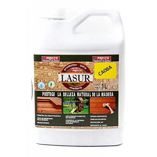 Protector Lasur Presto P madera Caoba (decks madera Teka) lata 1lt