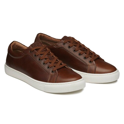 Tenis de Piel Paruno Hombre P2122511 Café 
