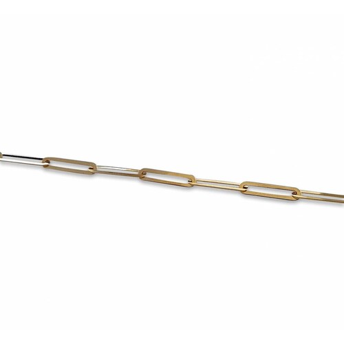 Pulsera Clip 3 mm Oro Sólido 14k 