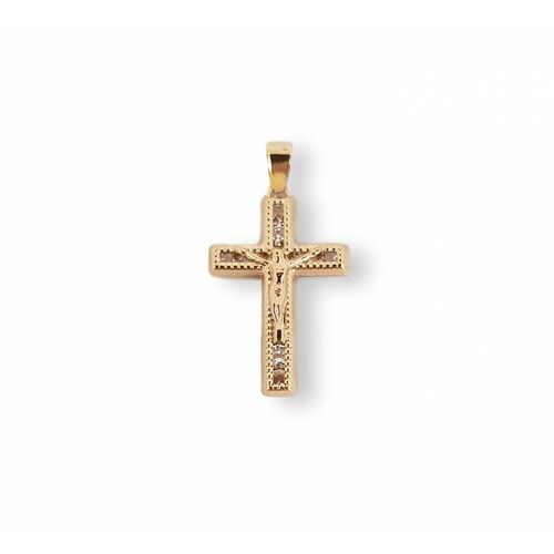 Dije Cristo Puntos Oro Sólido 10k Bautizo Primera Comunión 