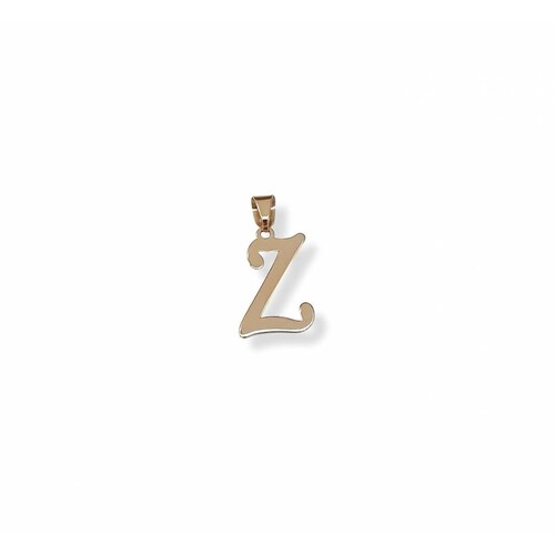 Dije Letra Z Cursiva Oro Sólido 10k 