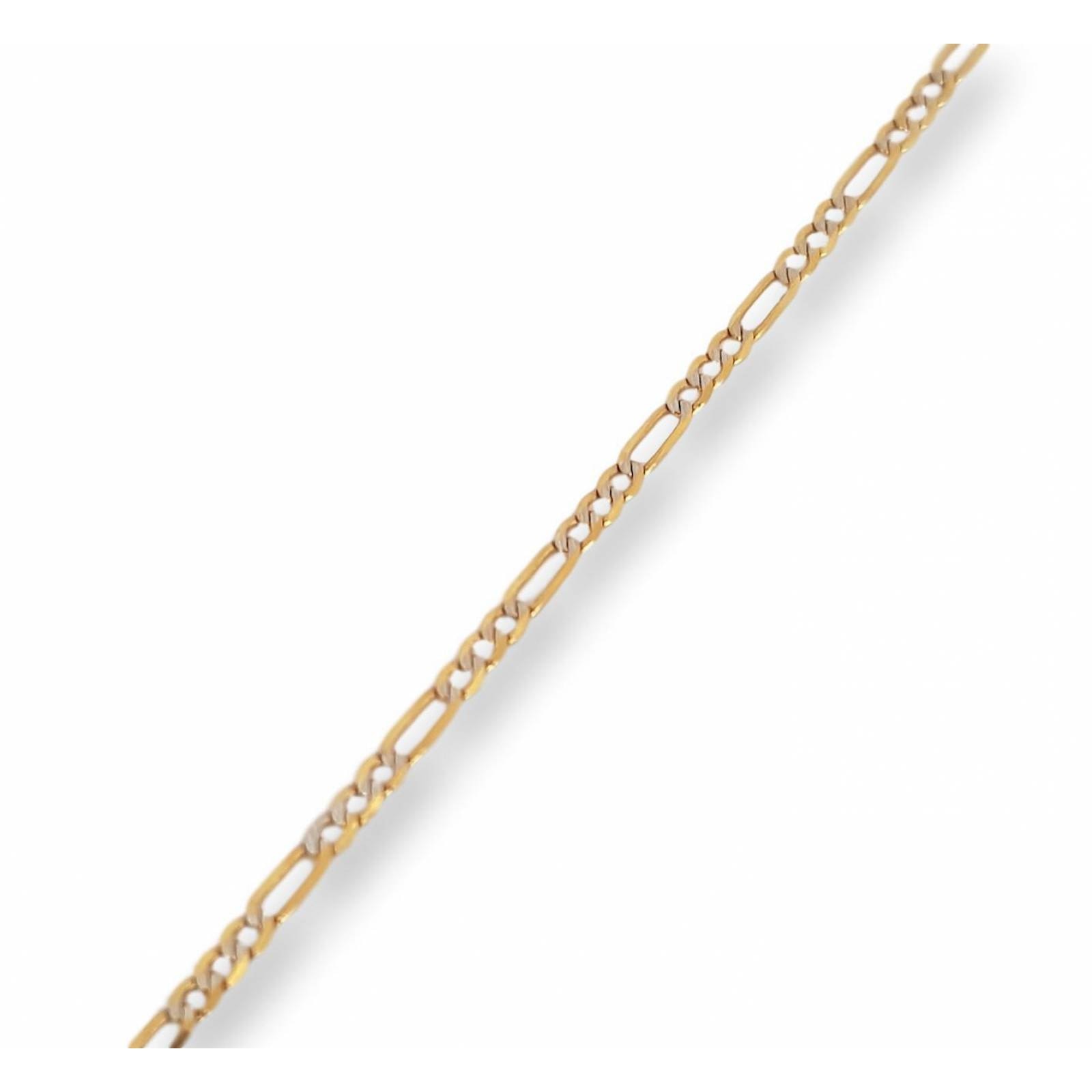 Cadena Estilo Cartier Diamantada 2 mm Oro Italiano S lido 10k 45 cm