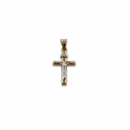 Dije Cristo Liso Oro Sólido 14k 2.6 Cm 