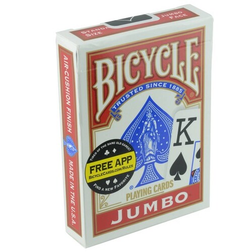 Baraja Bicycle Jumbo Para Póker Plastificada Standard