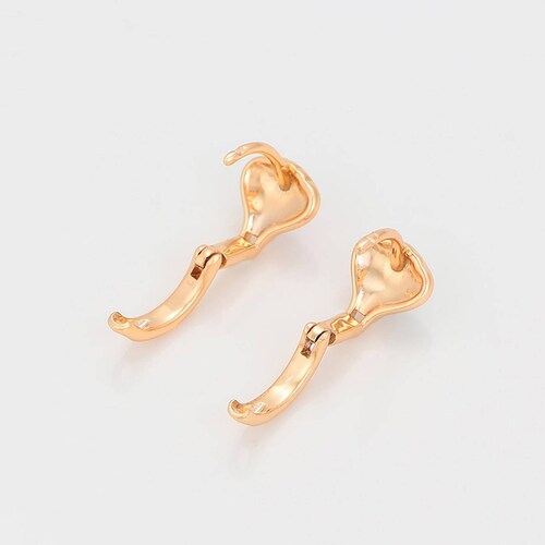 CRISTAL AMOR - Arracadas Chicas Niña / Adulto Globo Aerostatico Oro 18K Laminado Dorado
