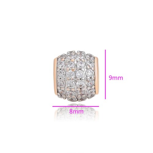CRISTAL AMOR - Collar y Dije Bola de Fuego Cristales Oro 18K Laminado Dorado