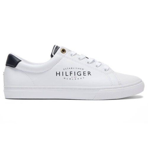 Tenis Para Dama Tommy Hilfiger Every Day Fw0fw06699 Blancos   Blanco Azul.