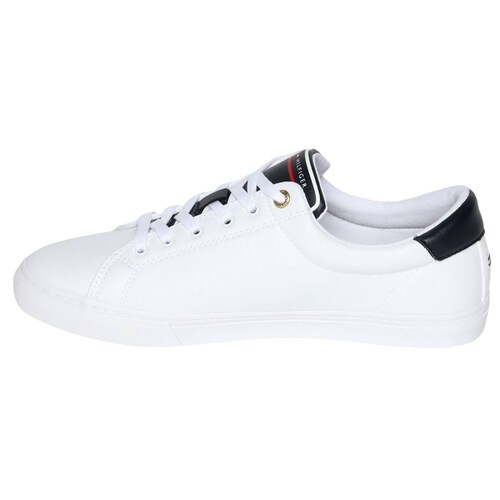 Tenis Para Dama Tommy Hilfiger Every Day Fw0fw06699 Blancos   Blanco Azul.