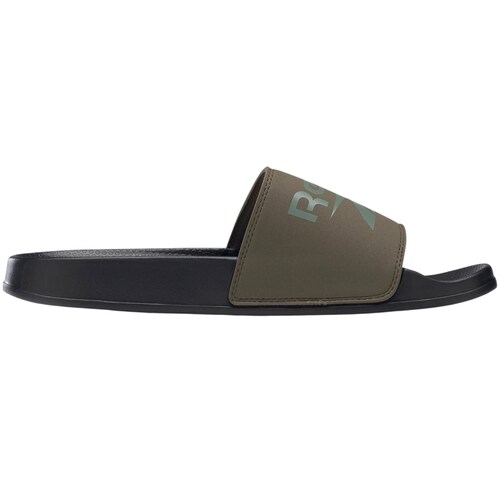 Sandalias Reebok De Hombre Fulgere Slide FX3093 Verde Musgo.